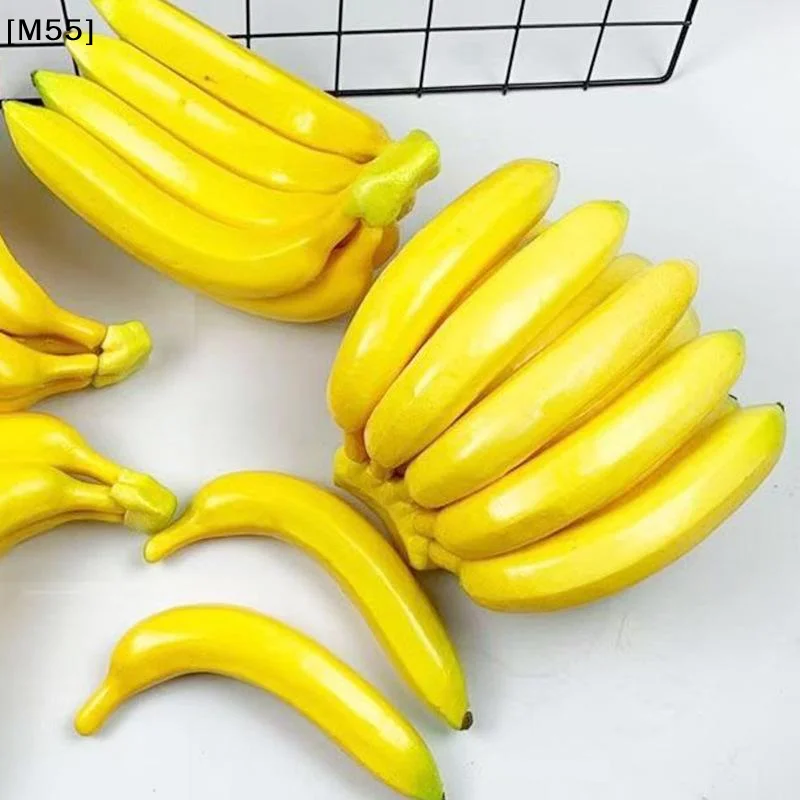 Artificial Banana Decorative Plastic Fake Fruit Realistic Display Simulated Banana For Wedding Christmas Decor[M55][M55]
