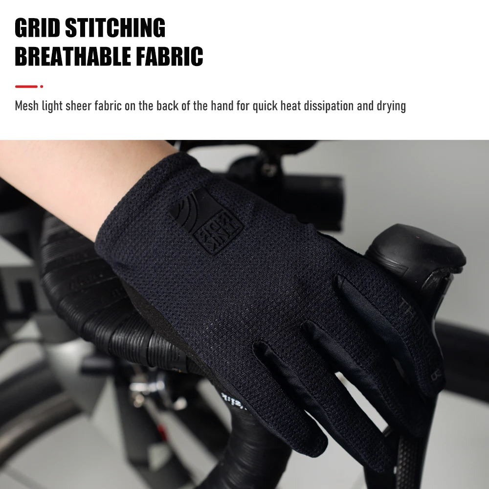 ThinkRider – gants de cyclisme thermiques, coupe-vent, écran tactile, pour vélo, moto, automne et hiver