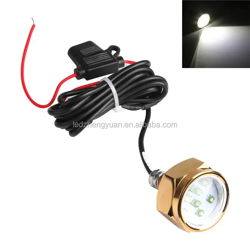 Bouchon de vidange de bateau sous-marin à LED, étanche, lumières marines, ultra lumineuses, RVB, IP68, 12 V, 27W