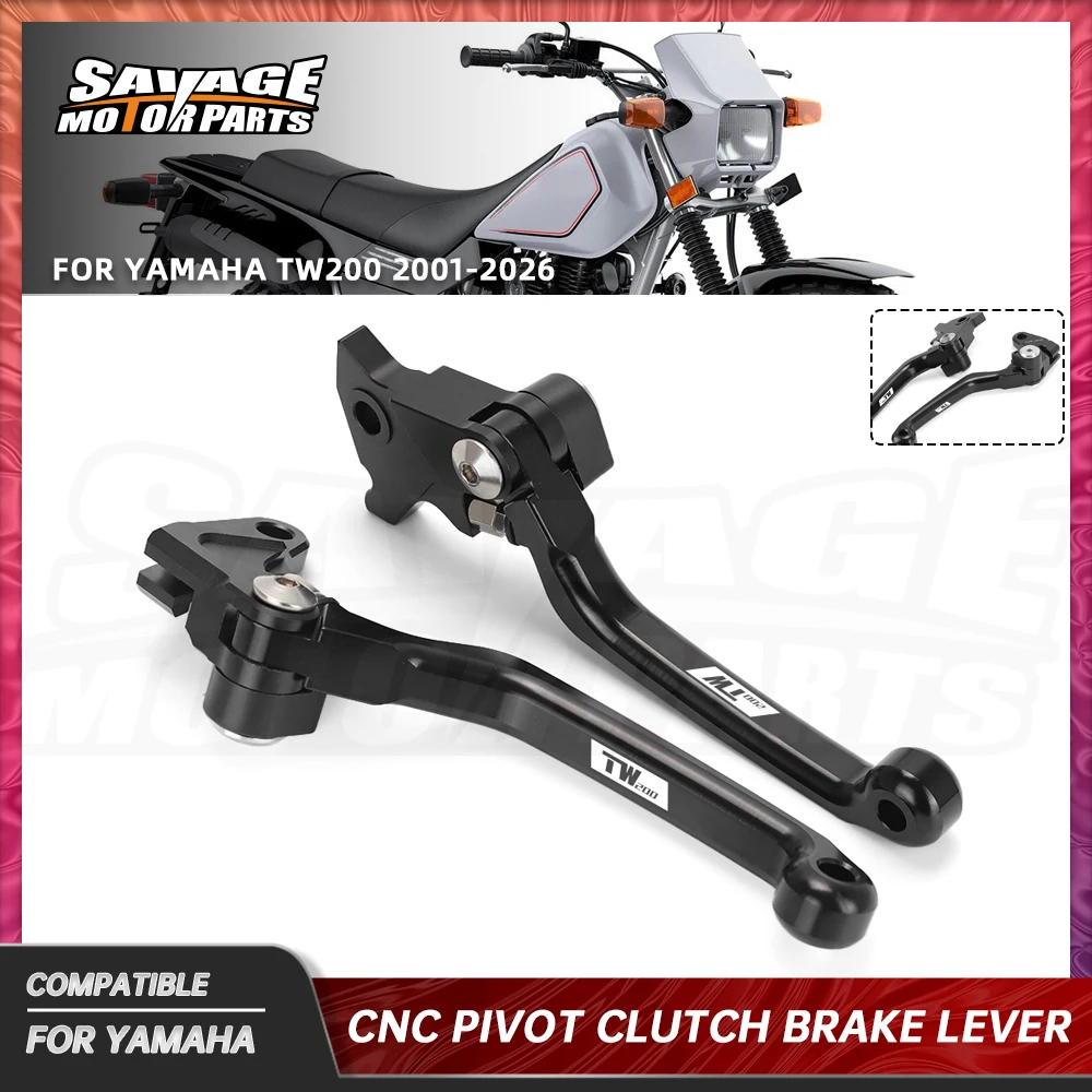

Рычаги тормоза и сцепления 2026 TW200 Pivot для Yamaha TW200 2001-2025: Аксессуары для мотоциклов, передние рукоятки управления с ЧПУ для внедорожных мотоциклов