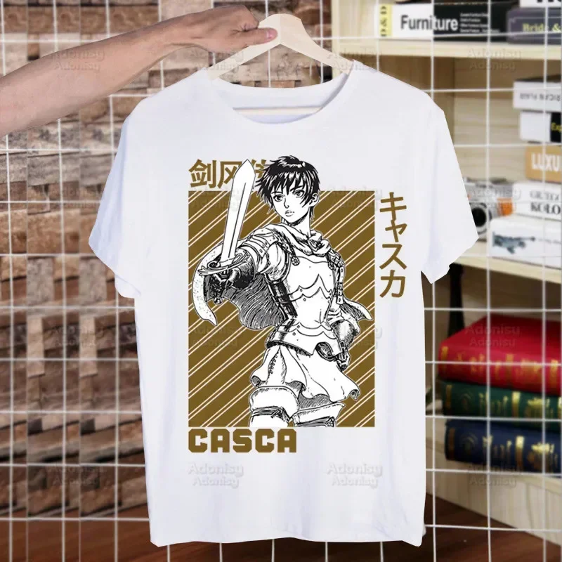 Berserk Vintage Manga T Shirt Men New Casual Short Sleeve Guts Griffith Cool Manga Tshirt Homme Manga Unisex T-shirt Tees