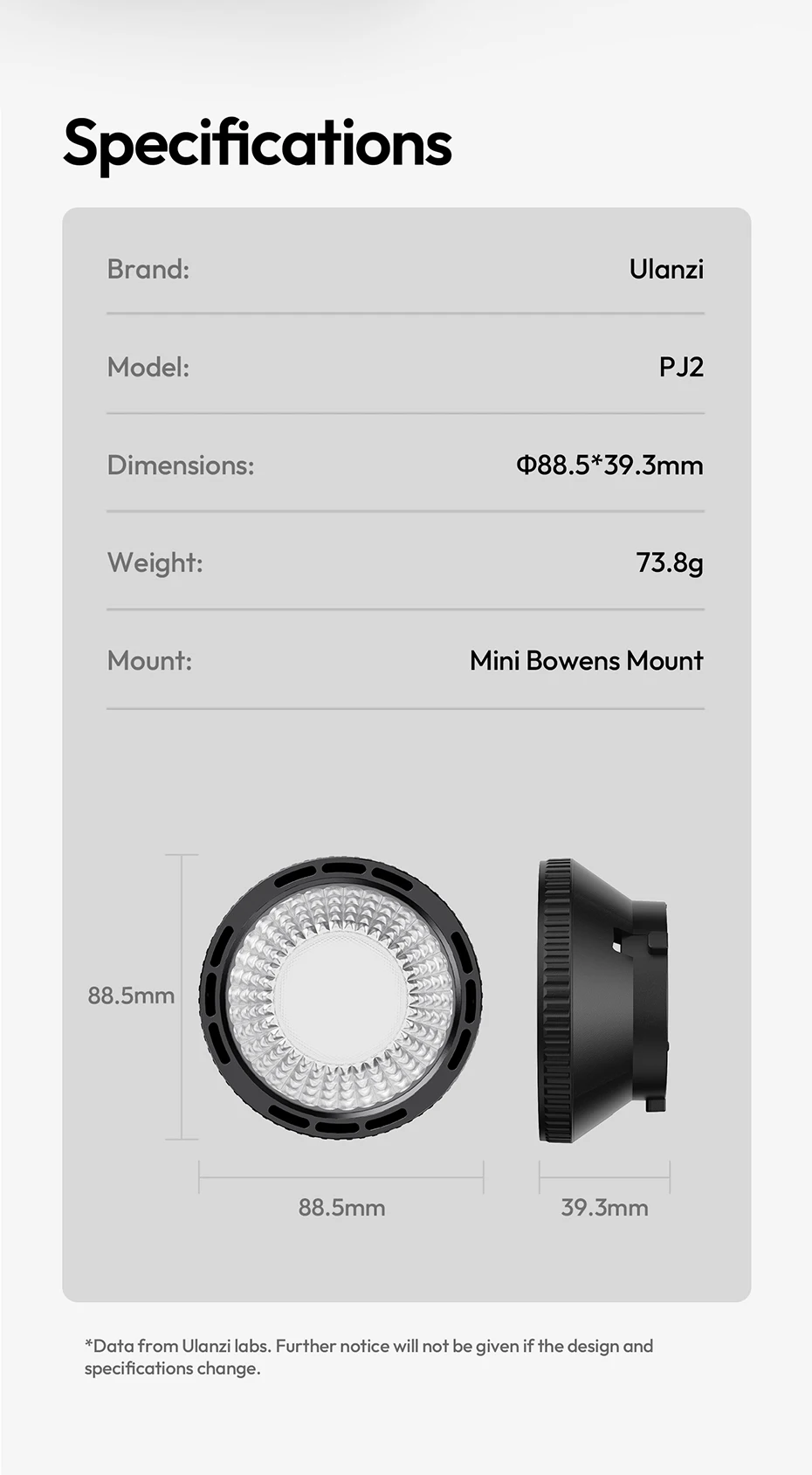 Ulanzi C01 100 W tragbare COB-Leuchte, 2700 K–6500 K, zweifarbig, leicht, für Kamera, Fotografie, Smartphone, Vlog, Livestreaming – Detail 21