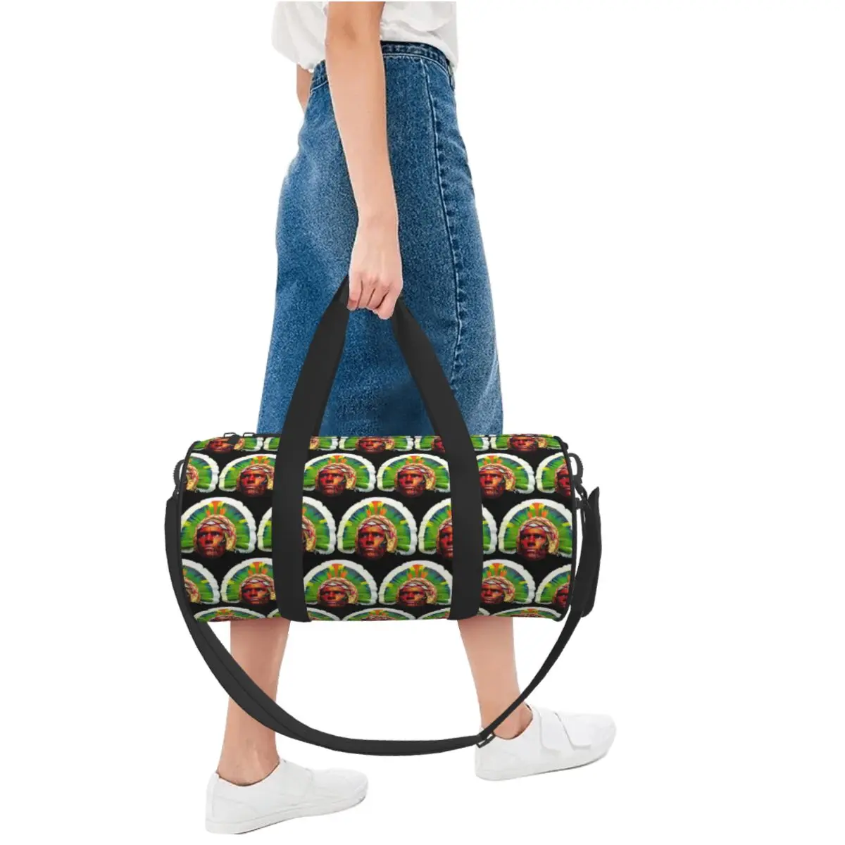 Arte Marcial Alex Pereira Design Bolsa de Viagem, Sacos Desportivos Grandes Oxford, Saco de Ginásio Personalizado, Saco de Fitness Retro Treino, Masculino e Feminino