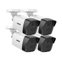 US Stock ANNKE C500 I51DL 4pcs Set 3K 5MP PoE IP Camera Outdoor Bullet 30m IR H.265 RTSP IP67 Microphone Audio Network Camera