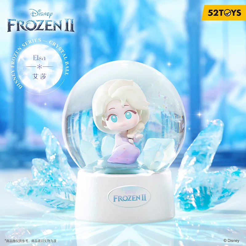 Frozen II-Serie, Kristallkugel, Blindbox, Spielzeug, 52 Spielzeuge, Sammlung, Ornamente, Dekoration, Geschenke für Jungen und Mädchen, trendiges Sammlerstück
