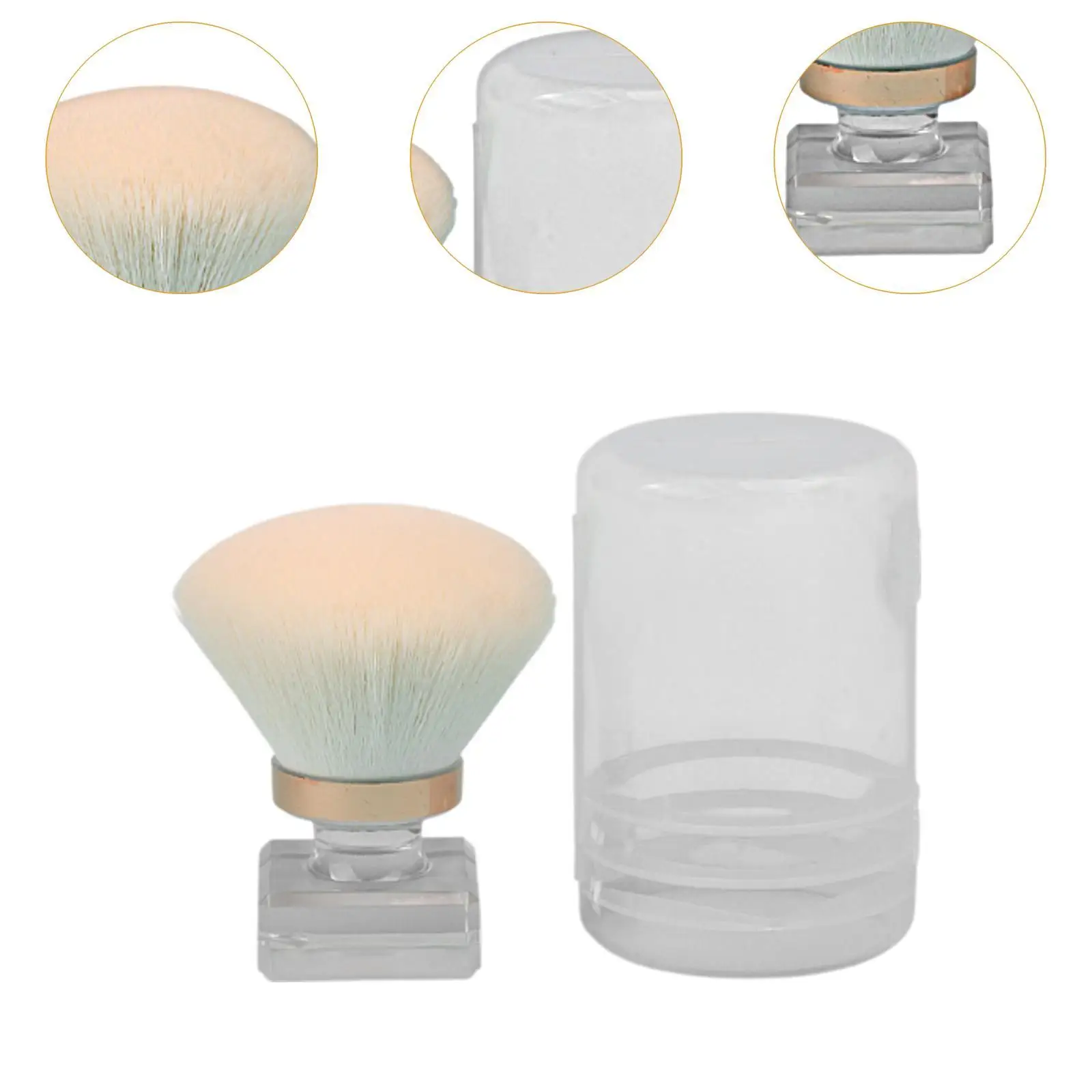 ネイルダストブラシ、ネイルアートダストパウダーリムーバーブラシ、多機能、ネイルアートツール、歌舞伎クリーナー、メイクアップ用メイクブラシ