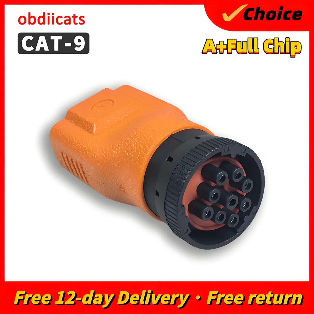

For CAT Heavy Truck 9PIN Connector Cable Car Diagnostic Tools Connector For CAT