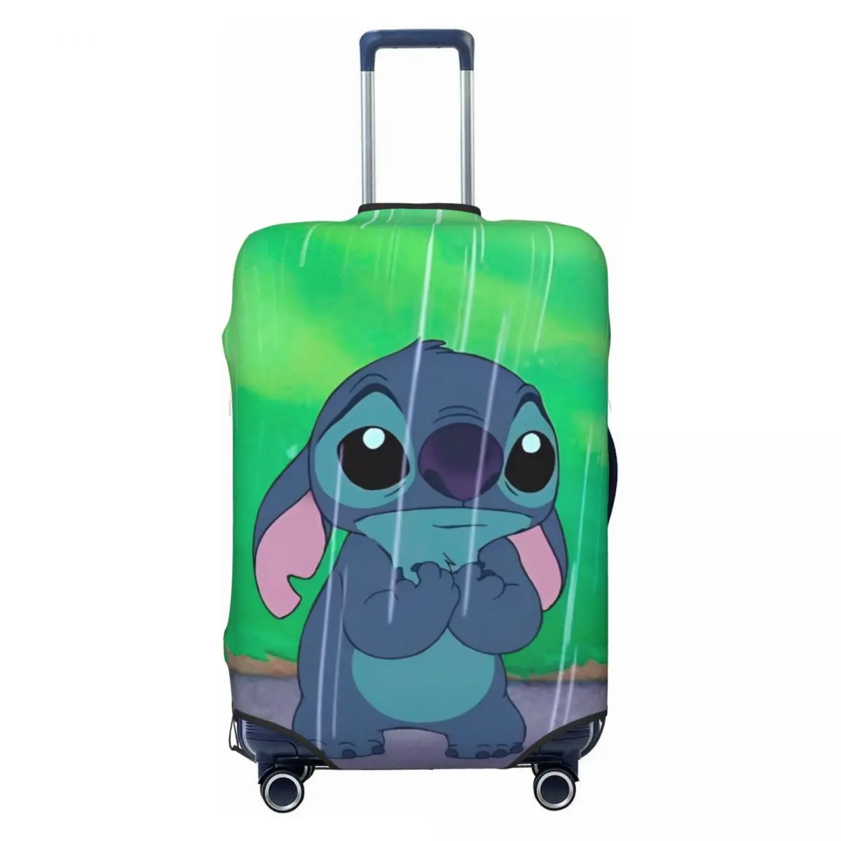 MINISO Stitch Suitcase Cover Custom Graphic Printing Vacation Elastic Luggage Case Travel Protection