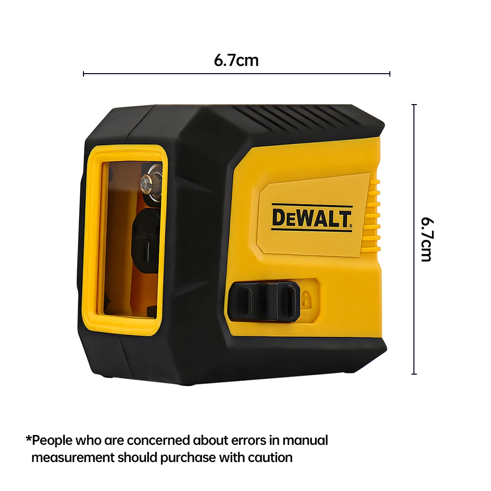 DEWALT 2 Line Professional Laser Level Green Laser Line Mini High Precision Laser Level Instrument Portable Horizontal Vertical