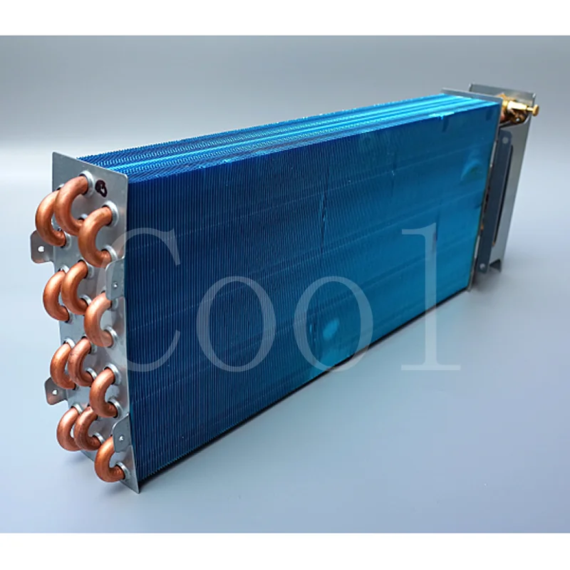 Fan Cooler Copper Tube Condensing Evaporator Aluminum Foil Radiator Plumbing Air Conditioning Heat Exchange Core