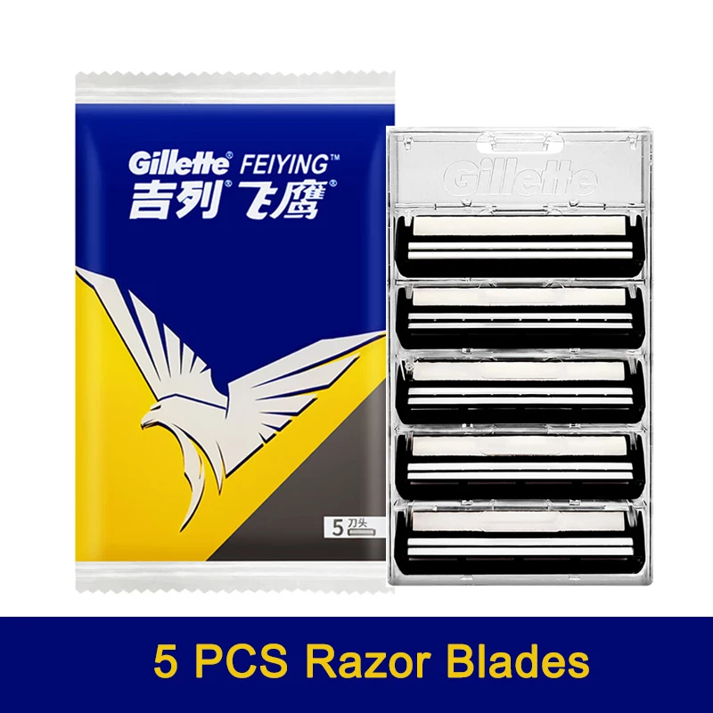 Lame di rasoio Gillette Eagle Vector 2nd Gen lame da barba lame in acciaio a 2 strati FEIYING ricariche di ricambio per lame di rasoio originali