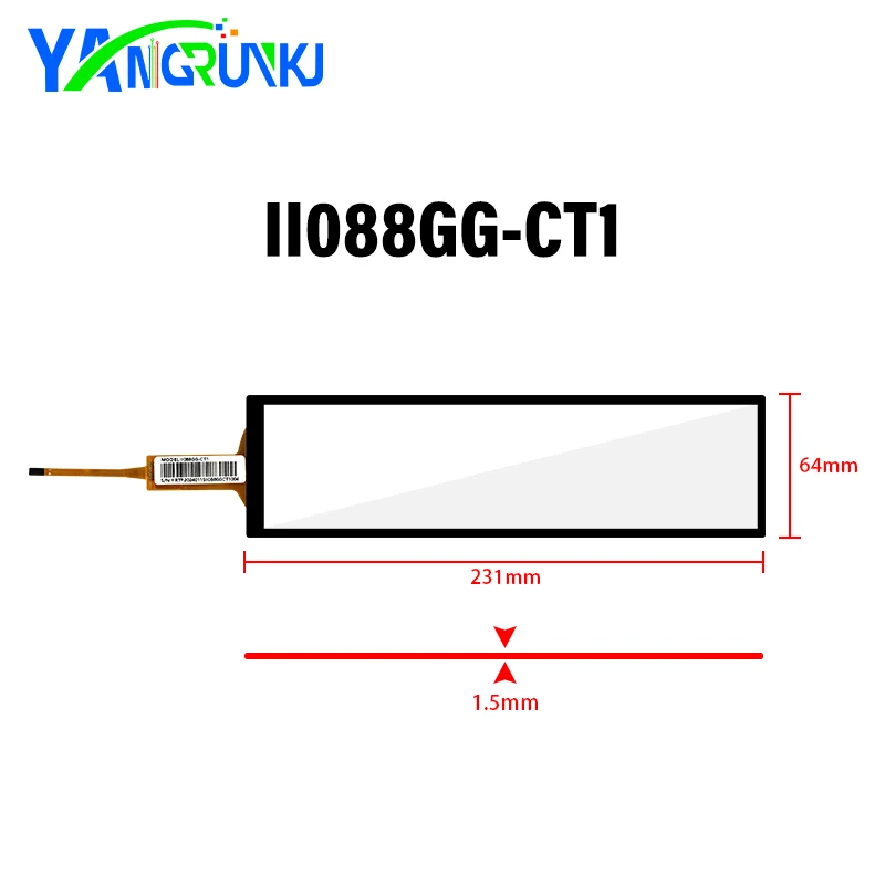 8.8 인치 터치 스크린 드라이버 보드, 1920x480 IPS 스트레치 바 디스플레이, 라즈베리 PI AIDA64 자동 LCD 디스플레이 HSD088IPW1-A00, 신제품