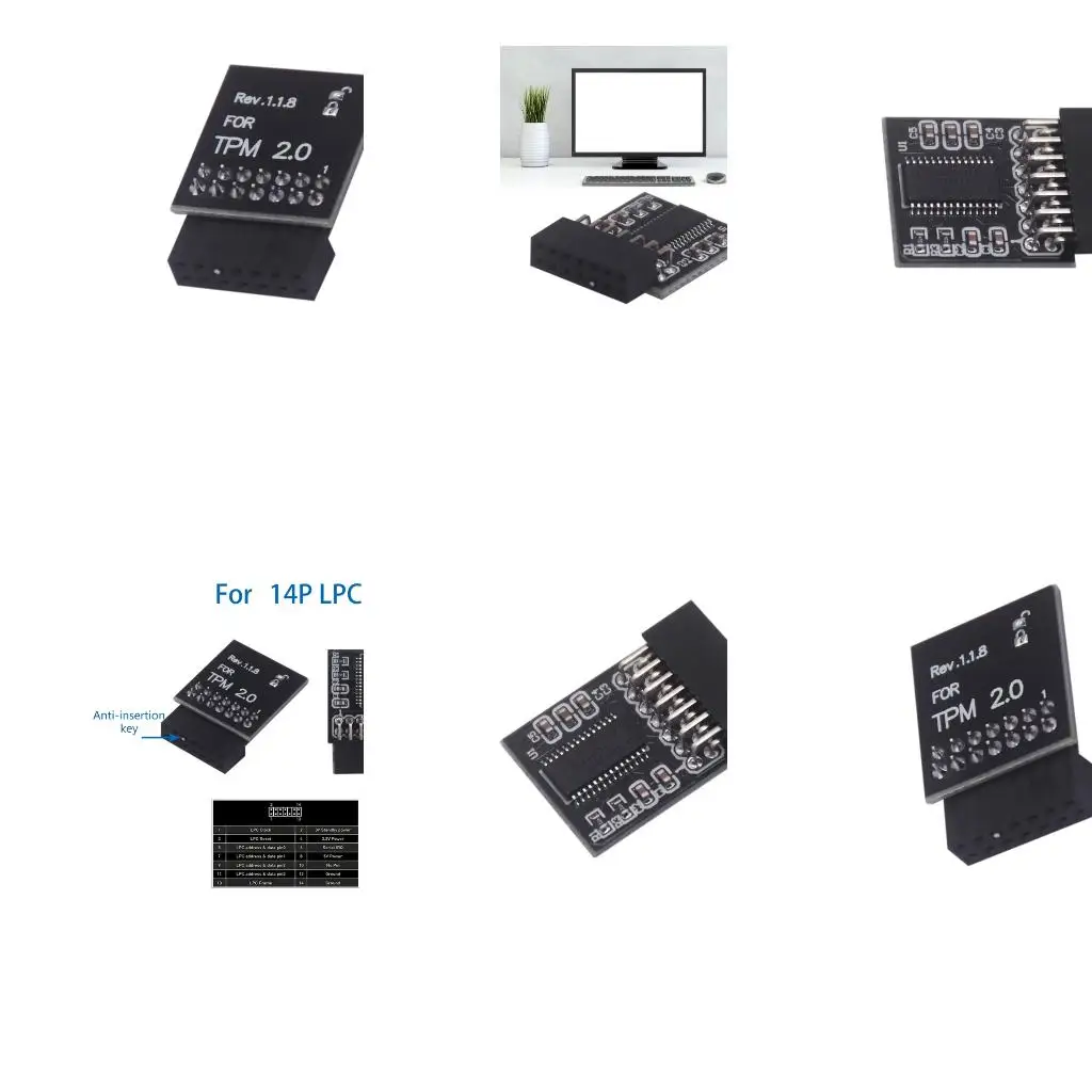 

Точный модуль безопасности 14 PIN LPC с TPM2.0 Улучшает системную безопасность A4WF