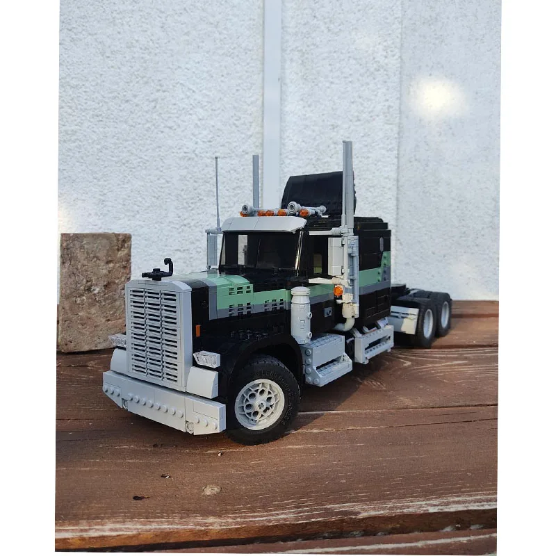 MOC-77497 Classic Cargo Truck Van Building Blocks Modello 2616 PartsMOC Creativo Ragazzi Bambini Compleanno Building Blocks Regali del giocattolo