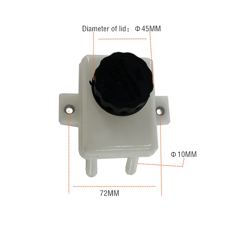 Plastic Universal Rear Brake Fluid Reservoir Oil Cup for Electric golf cart for sightseeing