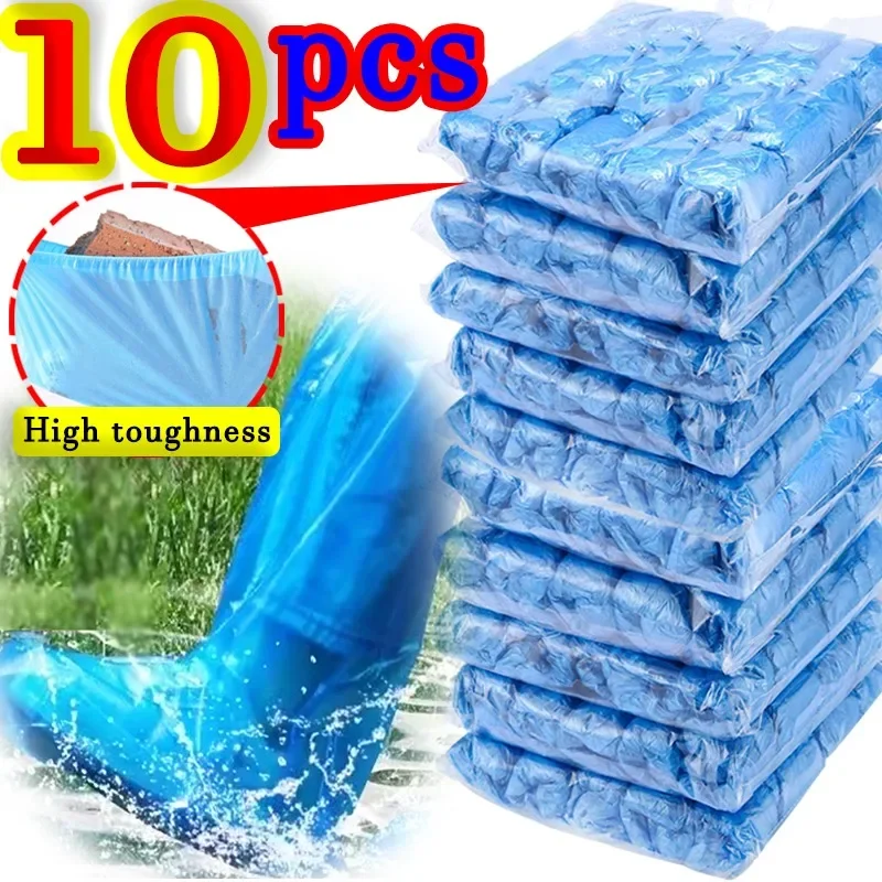 Long Shoe Covers Kit Waterproof Knee Length Protective Sleeve Sturdy High Tube Shoe Cover Dustproof Boot Protection Accessories