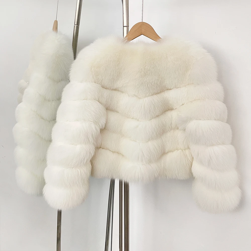 Reality Fur Coat Woman Fashion Autumn Winter Clothing Warm Natural Fox Fur Jacket Lady Short Outwear Raccoon Fur Female Real Fur