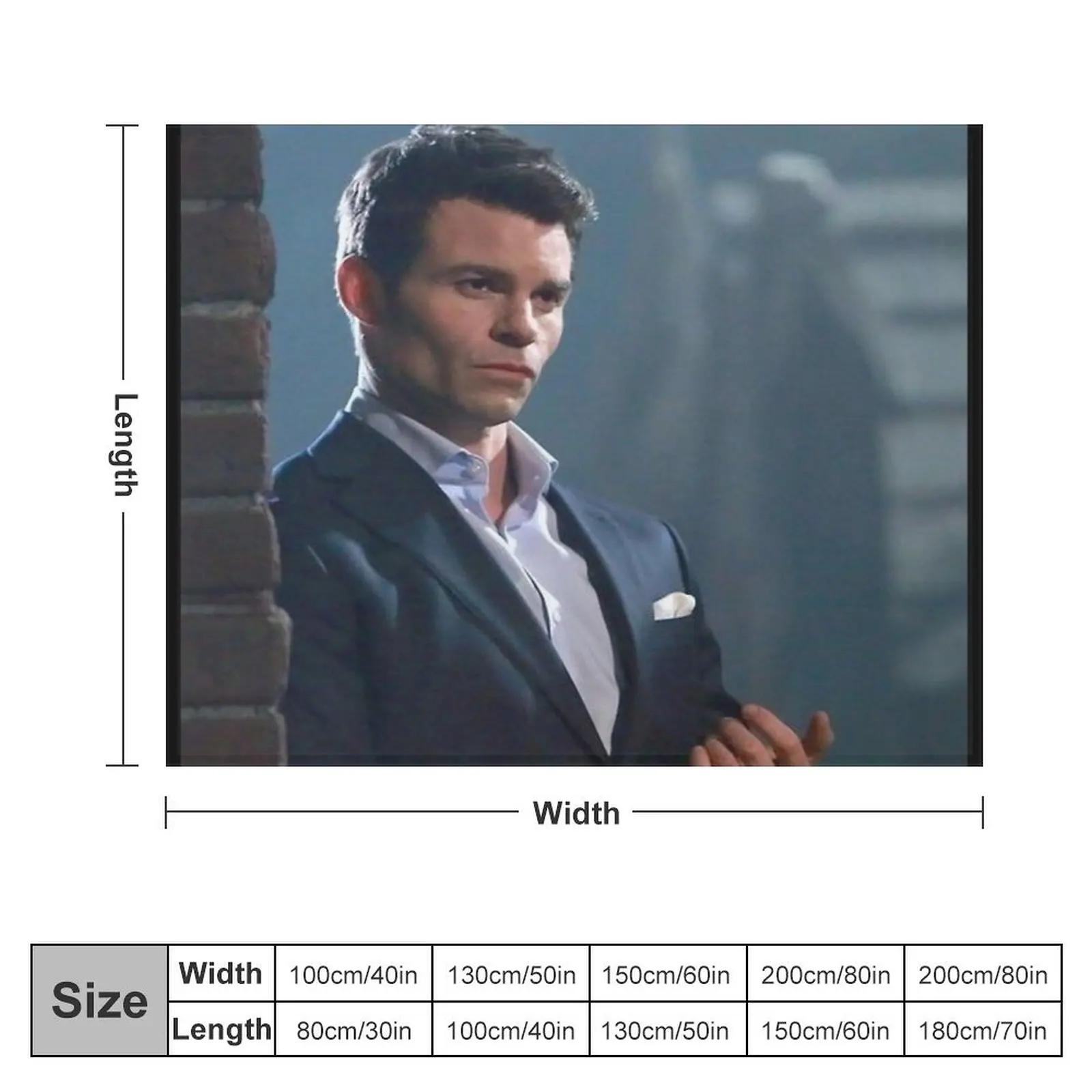 Elijah Mikaelson Throw Blanket for winter Hairys Sofa Quilt Blankets