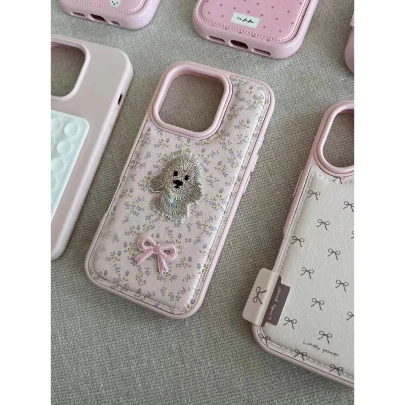 حافظة هاتف Kawaii Miffy الجديدة سلسلة وردية كرتونية شاملة مضادة للسقوط مناسبة لهاتف آيفون 17 16 15 14 13 12 11promax #6