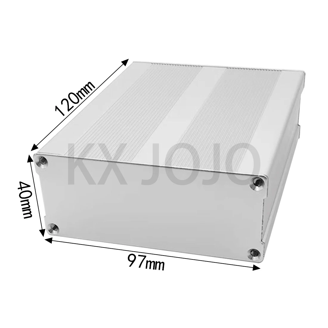 

Aluminum Enclosure 97*40*120mm Black Waterproof Split Box Type Cooling Case Electronic Box DIY Power Housing Instrument