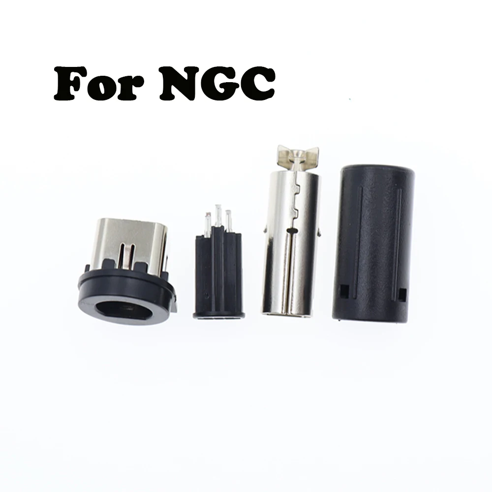 1PC Replace Socket / Jack For NGC Console Cable Gmaecube & Male Plug Connector for NGC Controller repair parts