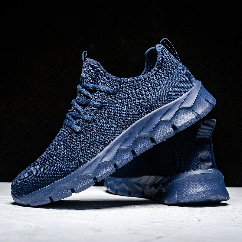 Fliegende gewebte Outdoor-Laufschuhe für Herren, lässige, bequeme, leichte, atmungsaktive Sportschuhe