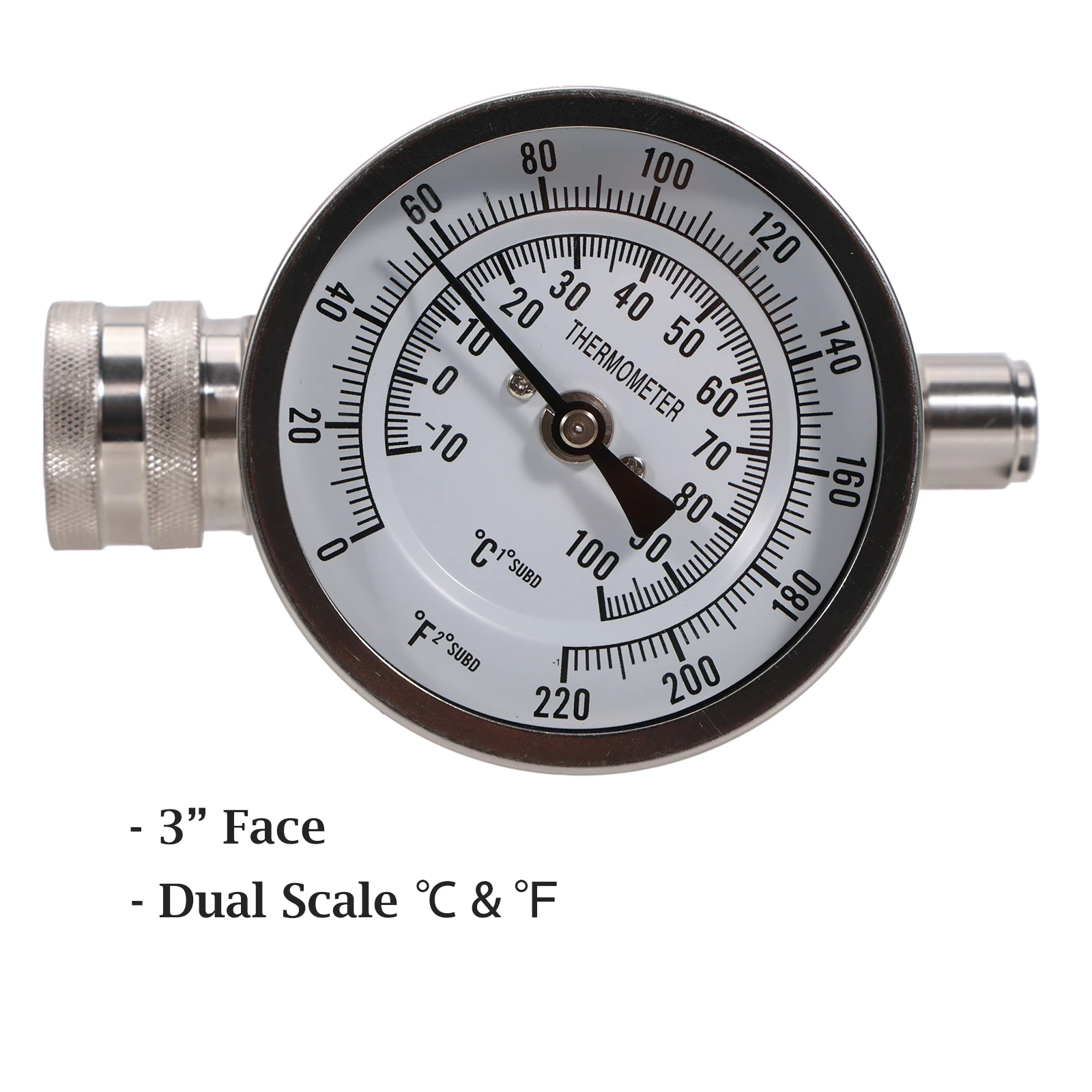 Stainless Inline Thermometer Homebrew 3