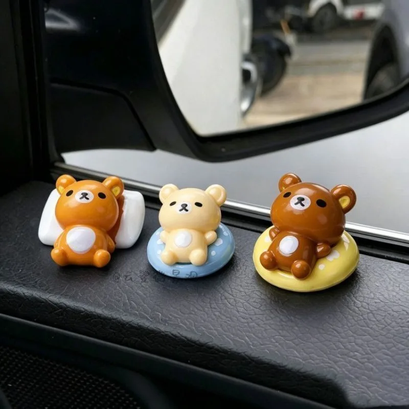 Rilakkuma car screen decoration central control healing ornaments car interior accessories car ornaments