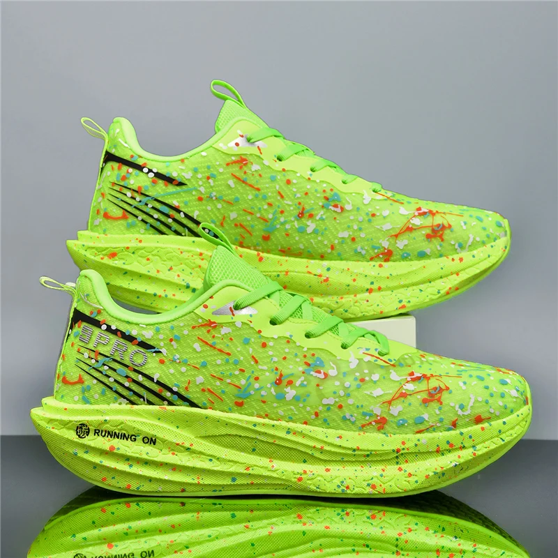 

Unisex Sports Shoes Soft Flat Light Fashion Lace Up Professional Marathon Running Shoes Comfort Outdoor Training Shoes For Men