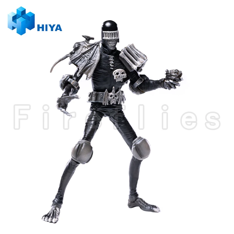 1/18 HIYA Action Figure Exquisite Mini Series Judge Dredd Judge Death (Black & White) Anime Collection Model Toy Free Shipping