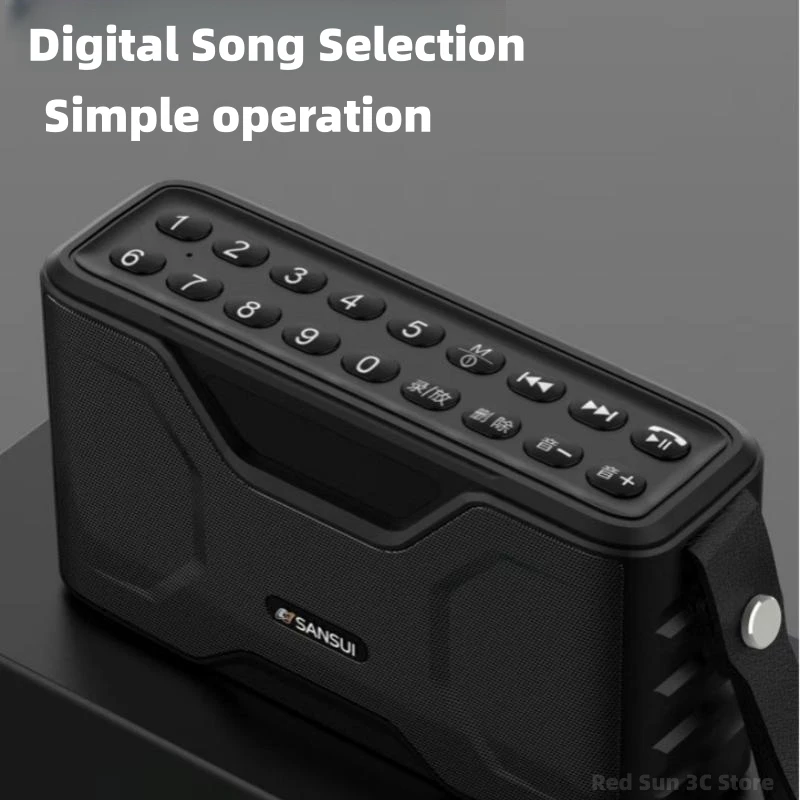 SANSUI F71 Bluetooth Speakers FM Radio HI-FI Subwoofer Supports Headphone Output USB Drive TF Card AUX caixa de som bluetooth