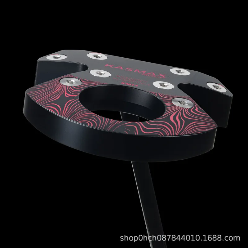 KASMAX KM14 Zero-Torque Putter, 6061 Alloy, Center Balanced, Black Shaft, Synthetic Grip, Headcover, 34