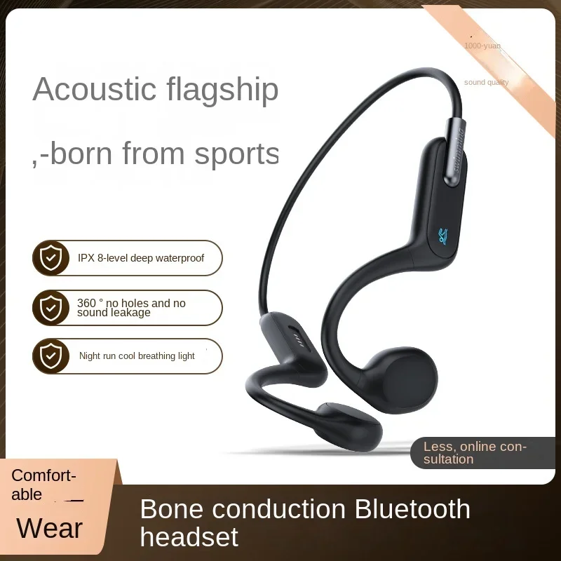 New Arrival Waterproof Swimming Bone Conduction Bluetooth Wireless Earphones for Running Sports