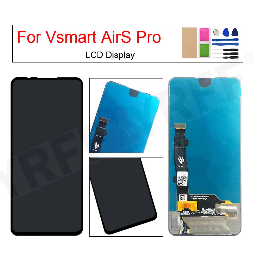 OLED LCD Display and Touch Screen Digitizer Assembly For Vsmart AirS Pro,LCD Screen Repair Parts