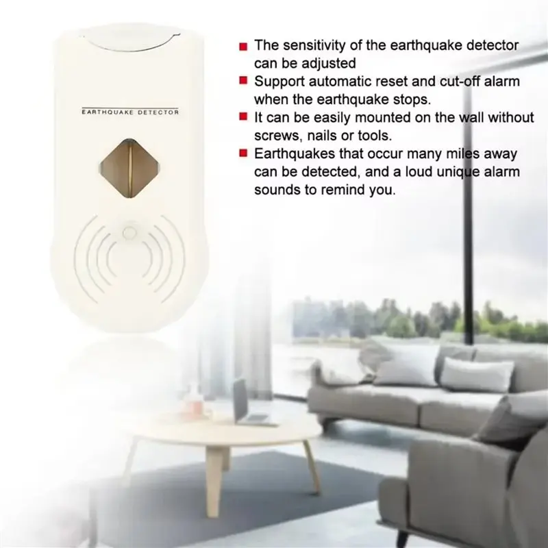 【PROMOTION】2X Detector P Wave Earthquake Get Early Warning Of Impending Earthquake Alarms Earthquake Detector For Home Office