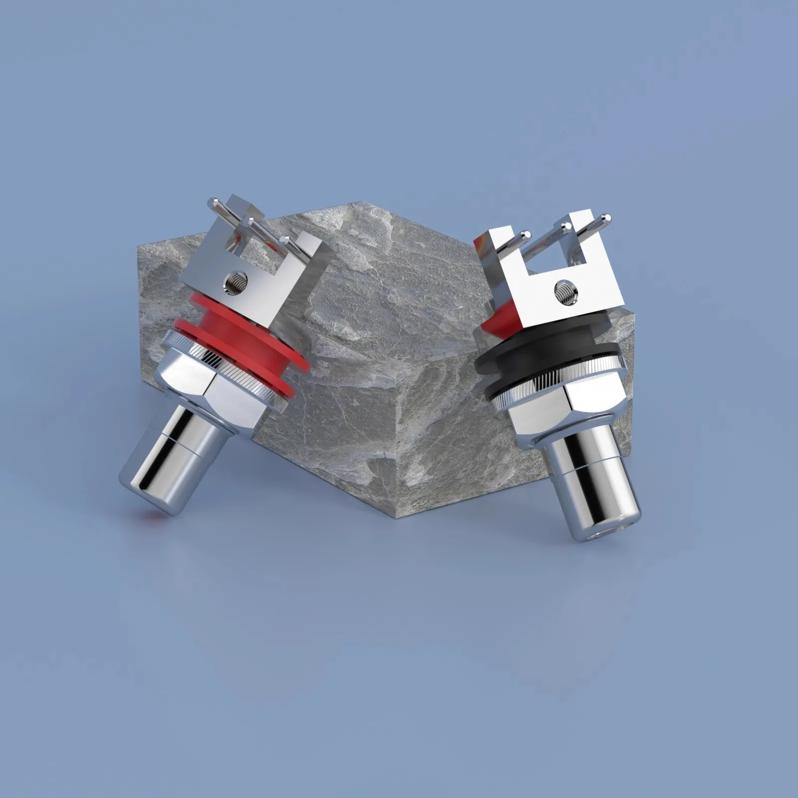 Monosaudio C403G Reines Kupfer, 24 Karat vergoldet, Leiterplattenmontage, Cinch-Buchsen, Anschlussgehäuse, reines Kupfer, rhodinierte Buchse – Detail 6