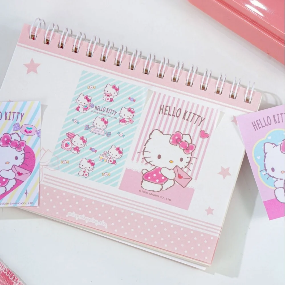Genuine Hello Kitty Candy Series Sticker Book Sanrio 48Pcs Small Decorative Stickers for Scrapbook Journal Calendar Notes view 6