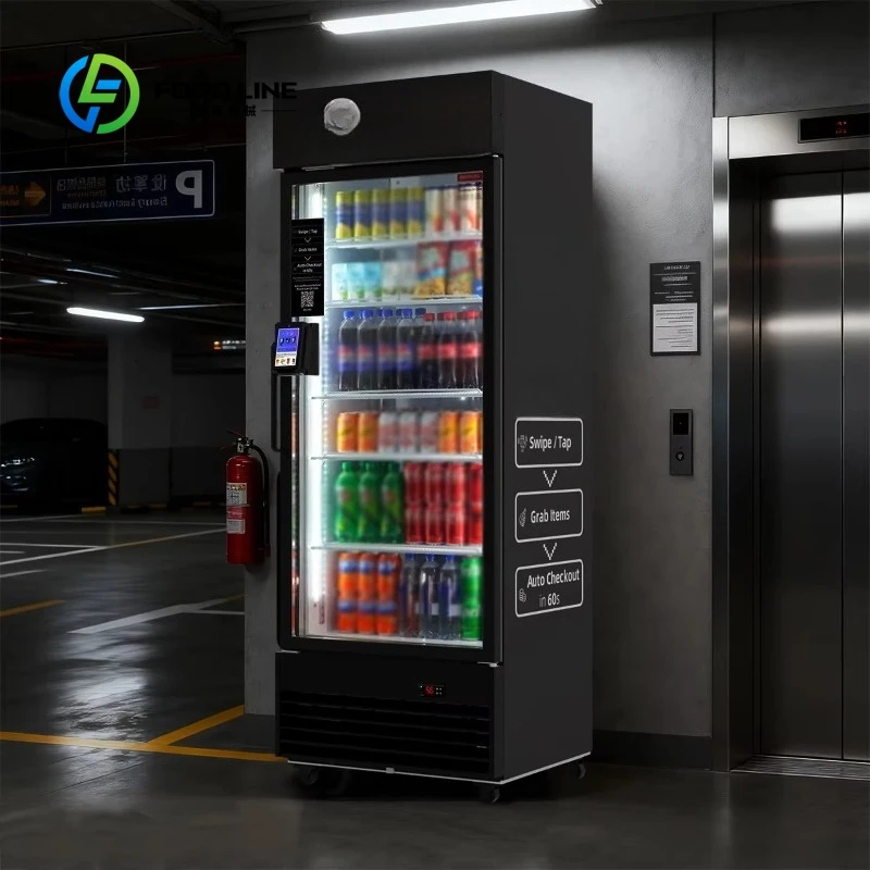 

Vending Machines Automatic Dealers Combination Beverage Cans Drinks and Snacks Vending Machines