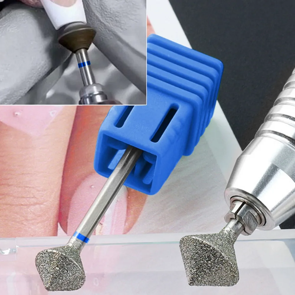 1 pçs diamante prego brocas rotativa cutícula limpa rebarba 3/32 "manicure bit broca máquina acessórios