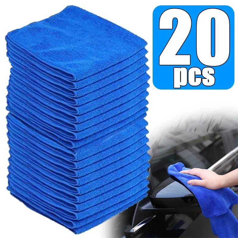 Microfiber Car Thin Towels Universal Household Cleaning Tools Rags Auto etailing Polishing Drying Cloth Home Clean Cloth