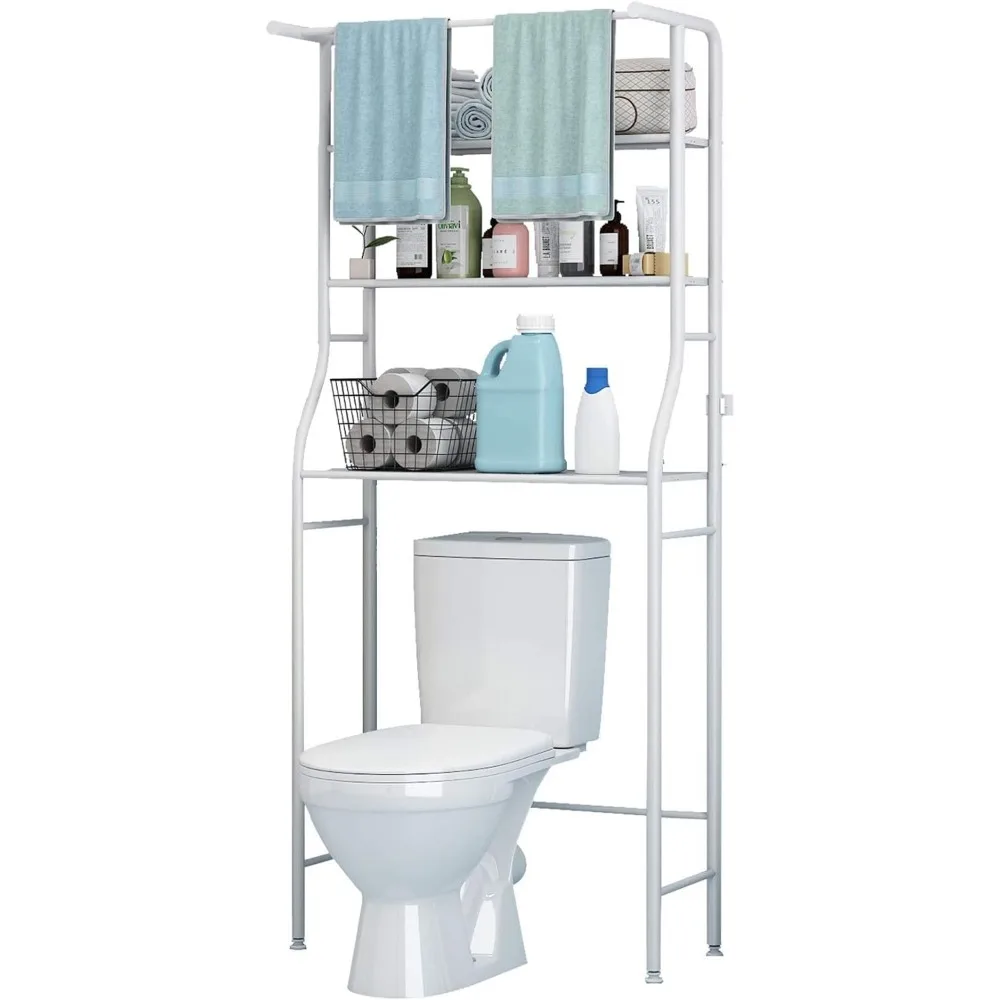 

UDEAR 3 Shelf Bathroom Space Saver,Over The Toilet Rack,Bathroom Corner Stand Storage Organizer Accessories,The Washing Machine