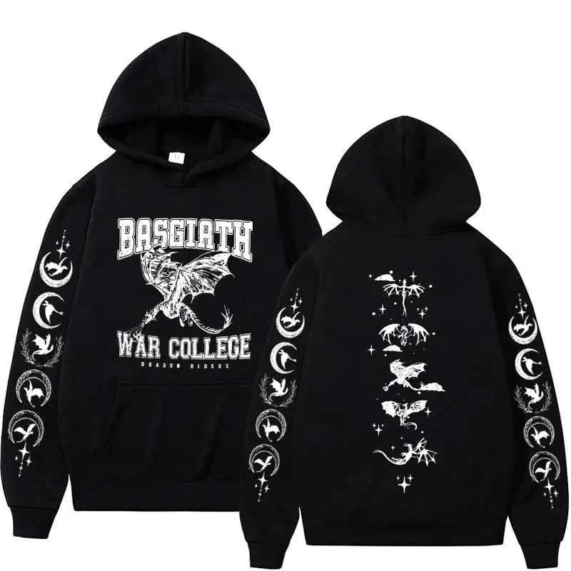 Men's Xaden Riorson House Hoodie Iron Flame Dragon Knight Fourth Wing Emblem Fashionable Cool Loose Autumn-Winter Warm Hoodie view 3