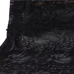 Black Stretchy Flocking Mesh Fabric African Tulle Lace Fabrics Brocade Burnout Velvet Cloth for Sewing Underwear Clothing Dress