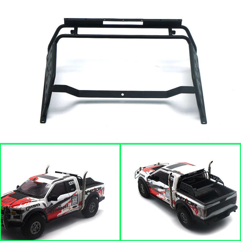 1 Pcs Black Simulation Reserve Metal Gantry Modification for 1/18 RC Crawler Car Raptor KM-F150 Upgrade Parts