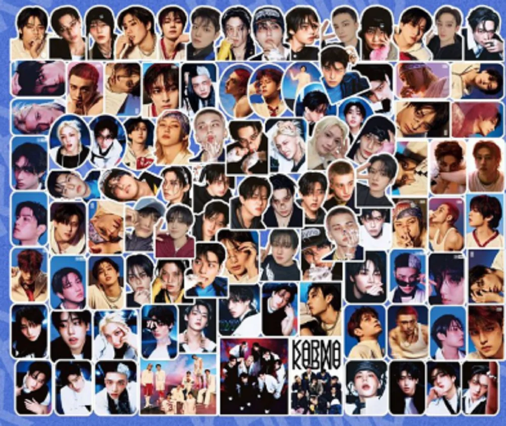 K-Pop SKZOO Stray kids Confezione regalo Album KARMA Merchandise Standee Adesivi Mini Card Cordino Set per i fan Collezione regalo