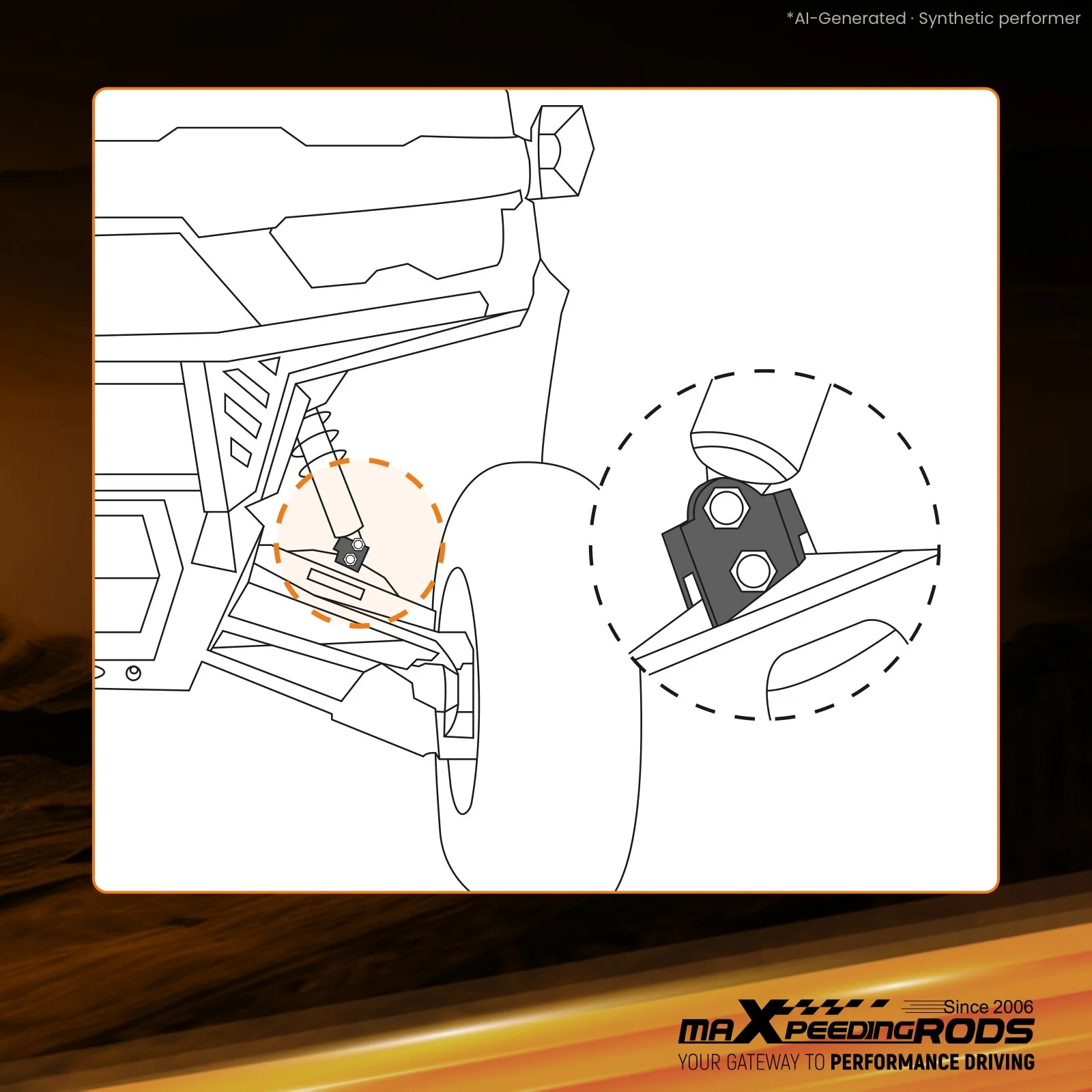 Set of 4 Bracket Lift Kit for Can-Am Defender HD10 XMR  2016-2019