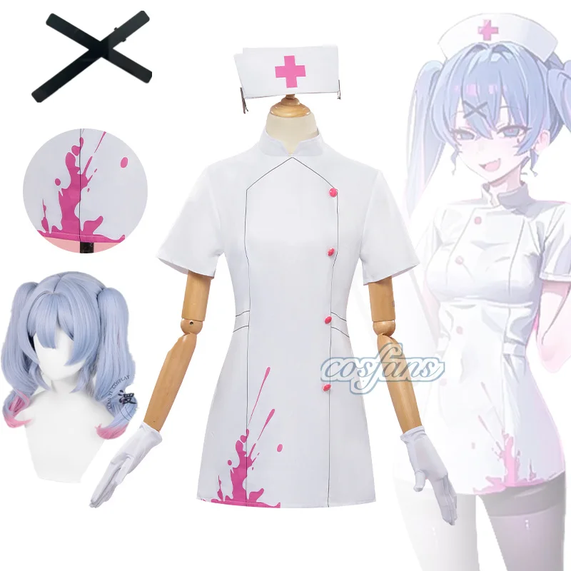 

Mi-kku Nurse Rabbit Hole Cosplay Costume Nurse Uniform Sexy Suit 2025 Halloween Woman Girls Costumes Cos Wigs Roleplay