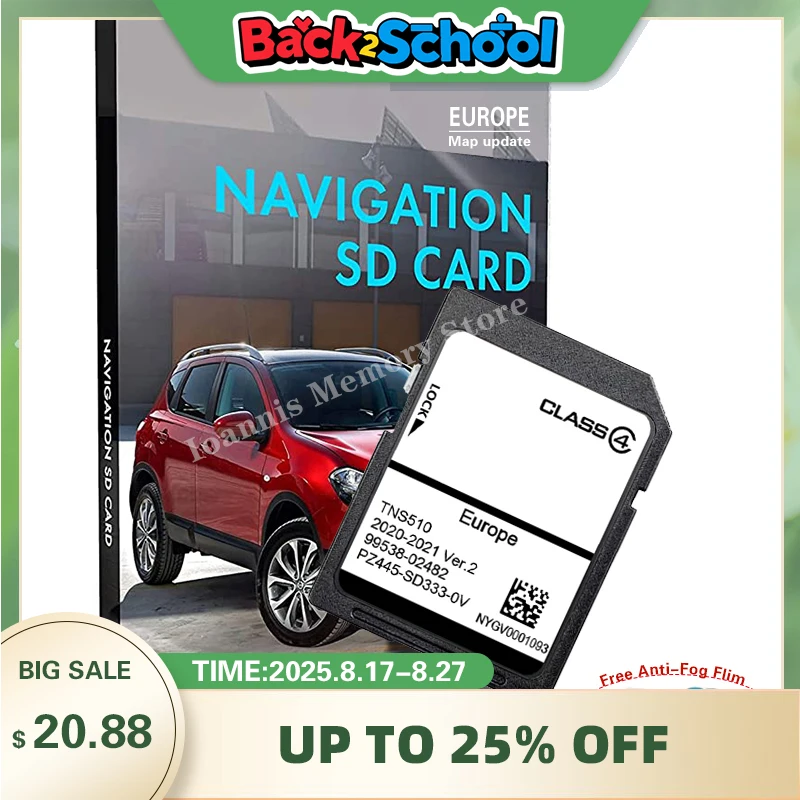 

SD-карта для Toyota Navigation SAT NAV Map 2021, версия 2 для TNS510, Великобритания и Европа