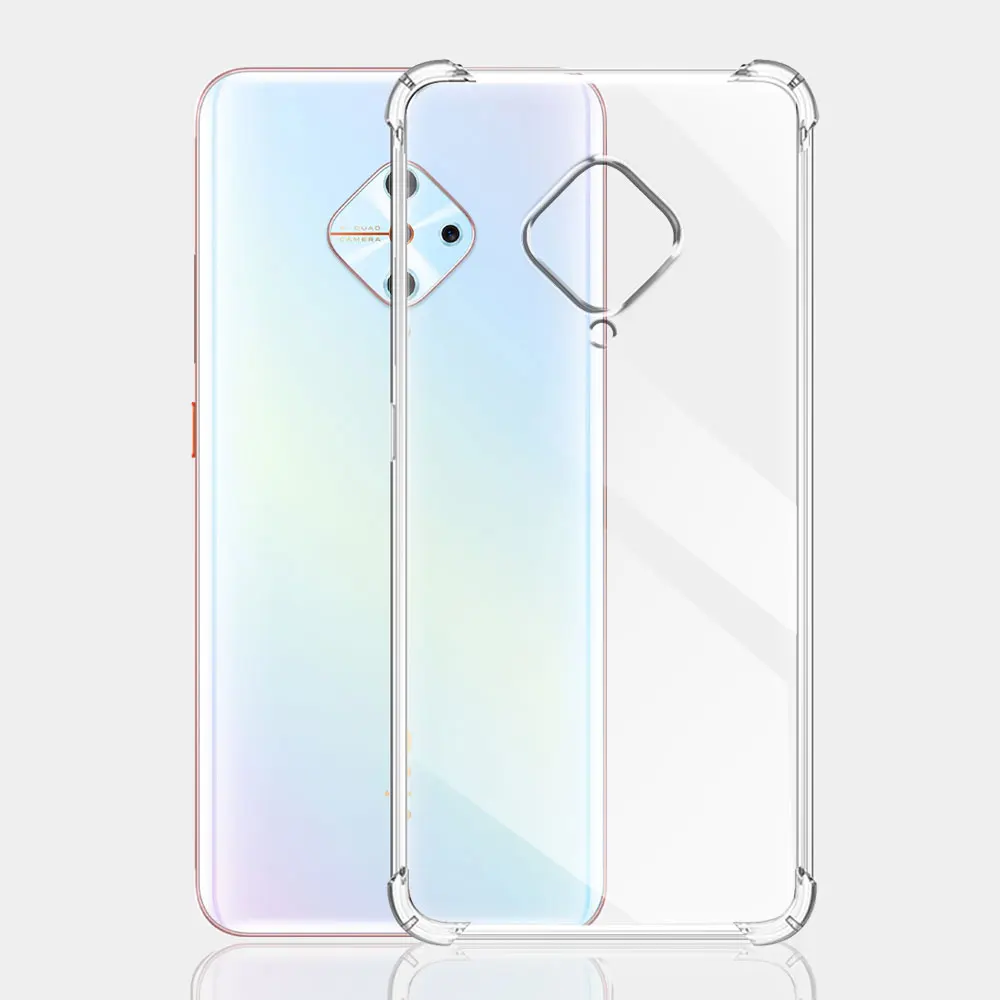 Shockproof Case For Vivo 1920 Cover Silicone Soft Clear Phone Cases For Vivo V17 Russia Protect Coque For Vivo S1 Pro Funda