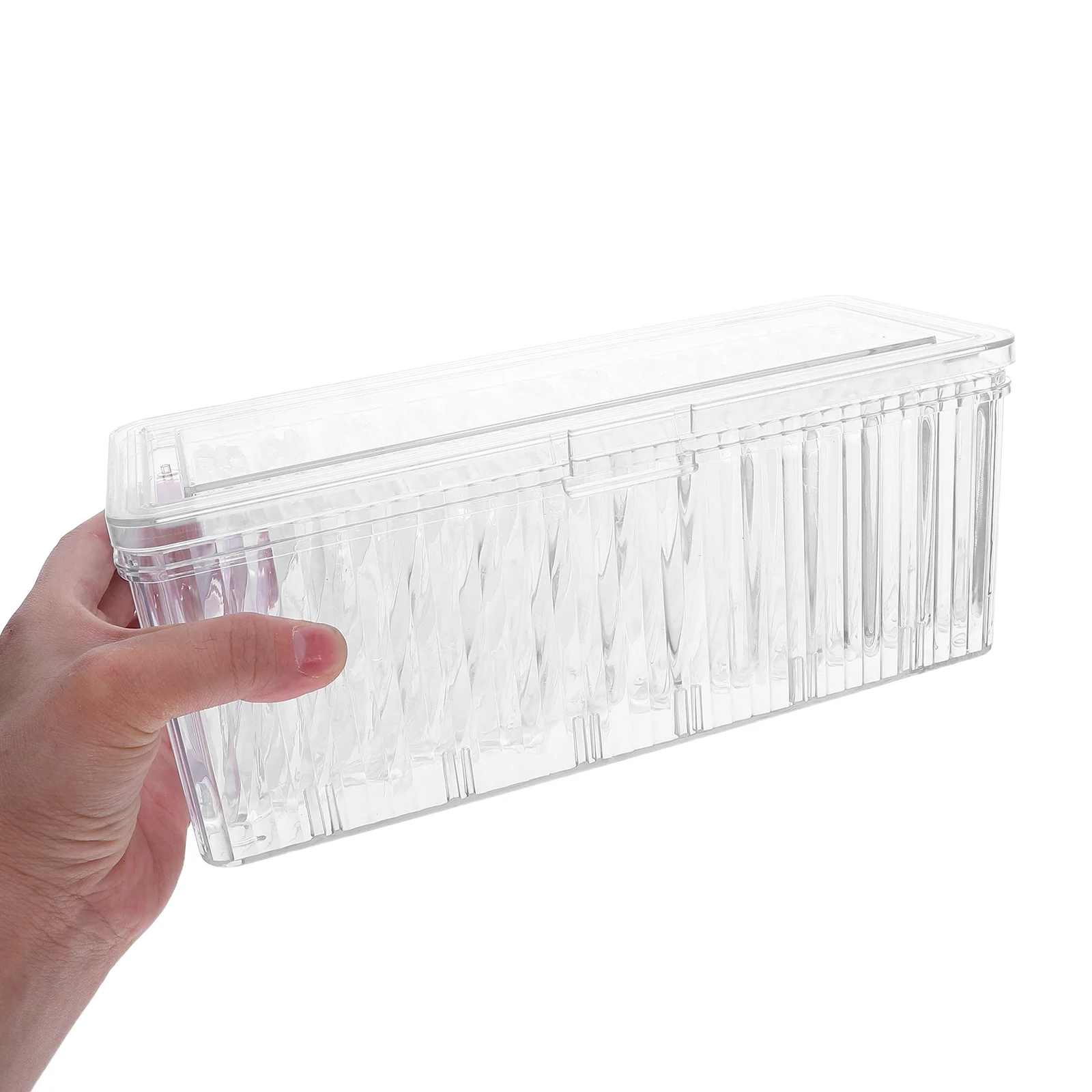 

1Set Anti-Tarnish Jewelry Storage Box Transparent Acrylic Organizer for Earrings Rings Bracelets Portable Travel Case Small